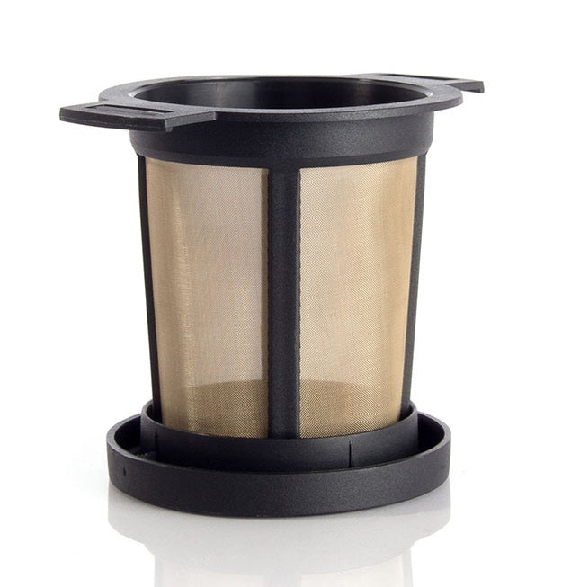 Tea filter with lid Black medium