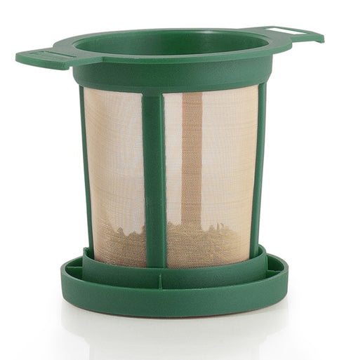 Tea filter with lid medium green
