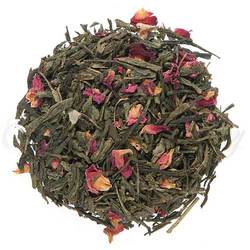 Organic Cherry Rose Green loose leaf green tea